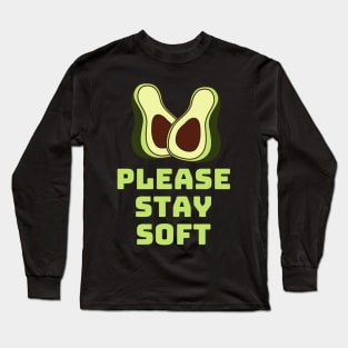 Avocado funny design Long Sleeve T-Shirt